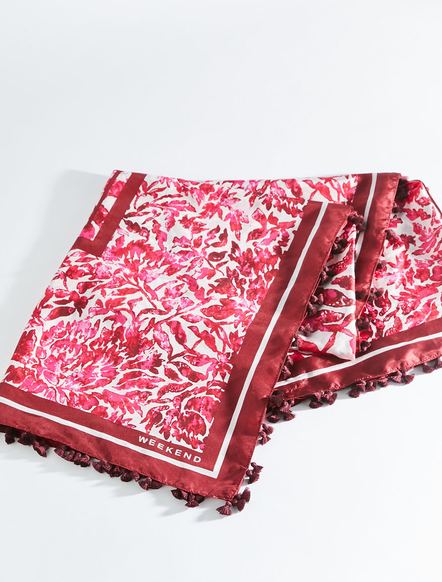 Silk shawl with tassels Weekend Maxmara Silk shawl with tassels Weekend Maxmara