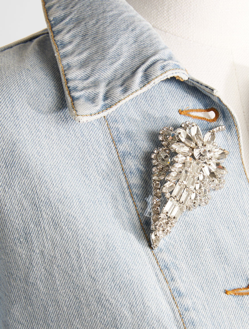 Metal brooch with rhinestones Weekend Maxmara Metal brooch with rhinestones Weekend Maxmara