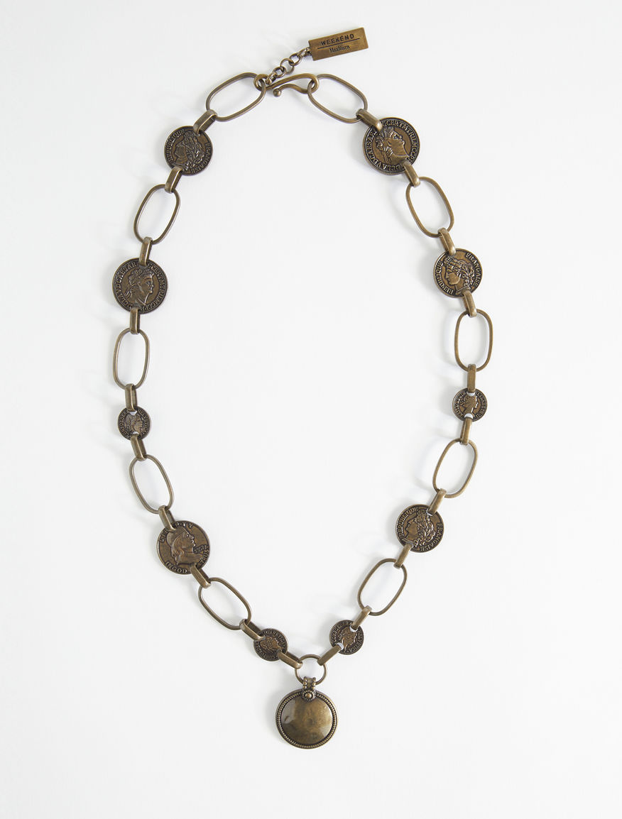 Metal necklace with coins Weekend Maxmara Metal necklace with coins Weekend Maxmara