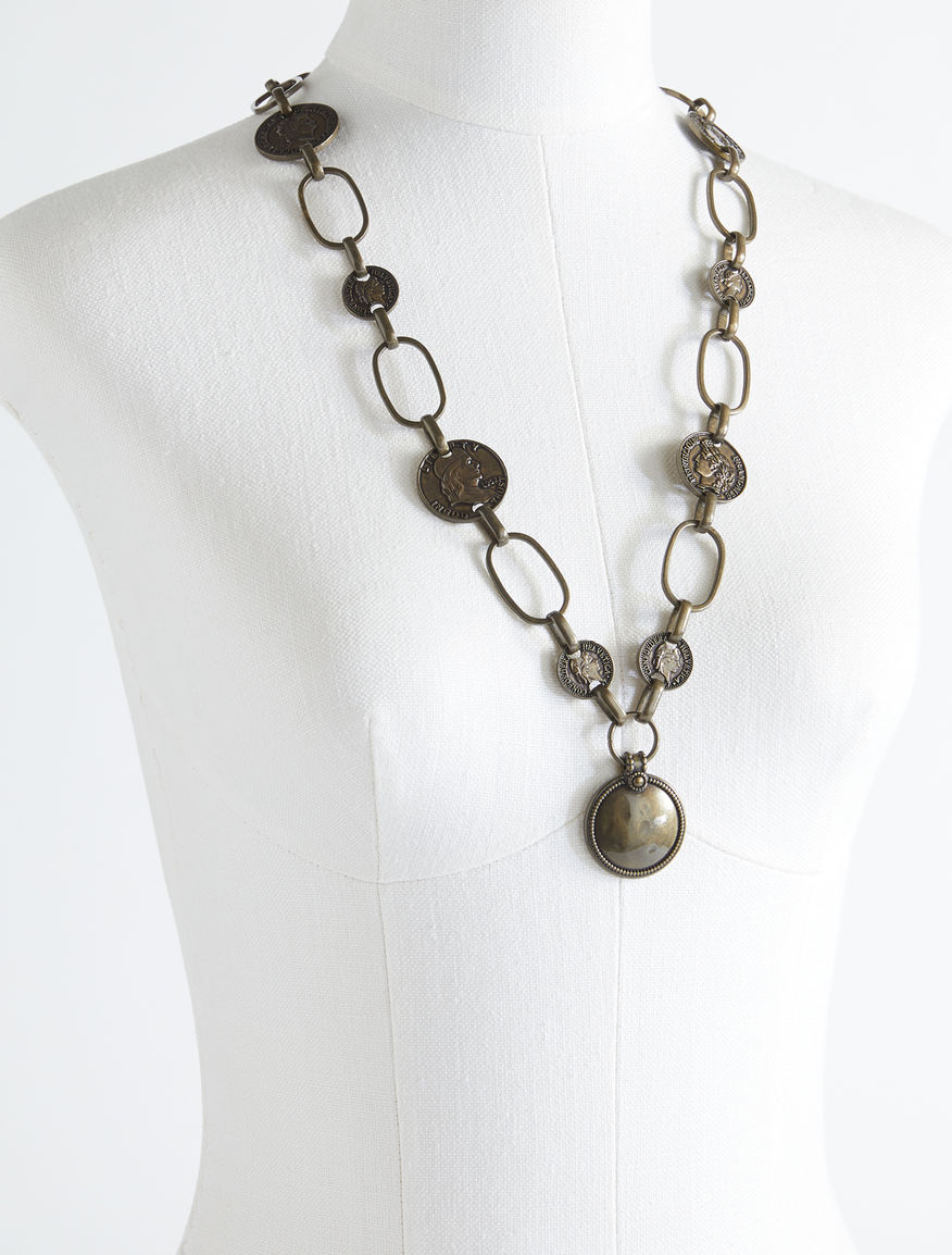 Metal necklace with coins Weekend Maxmara Metal necklace with coins Weekend Maxmara
