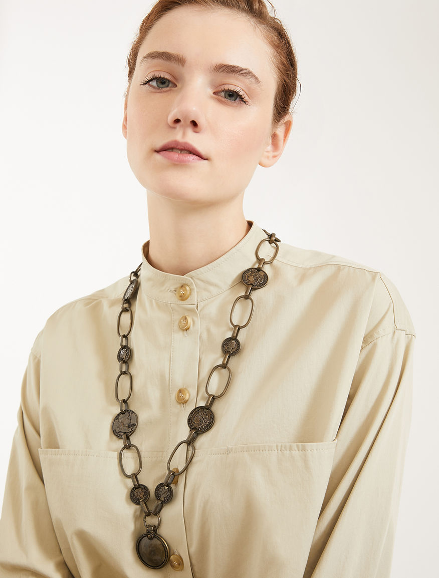 Metal necklace with coins Weekend Maxmara Metal necklace with coins Weekend Maxmara
