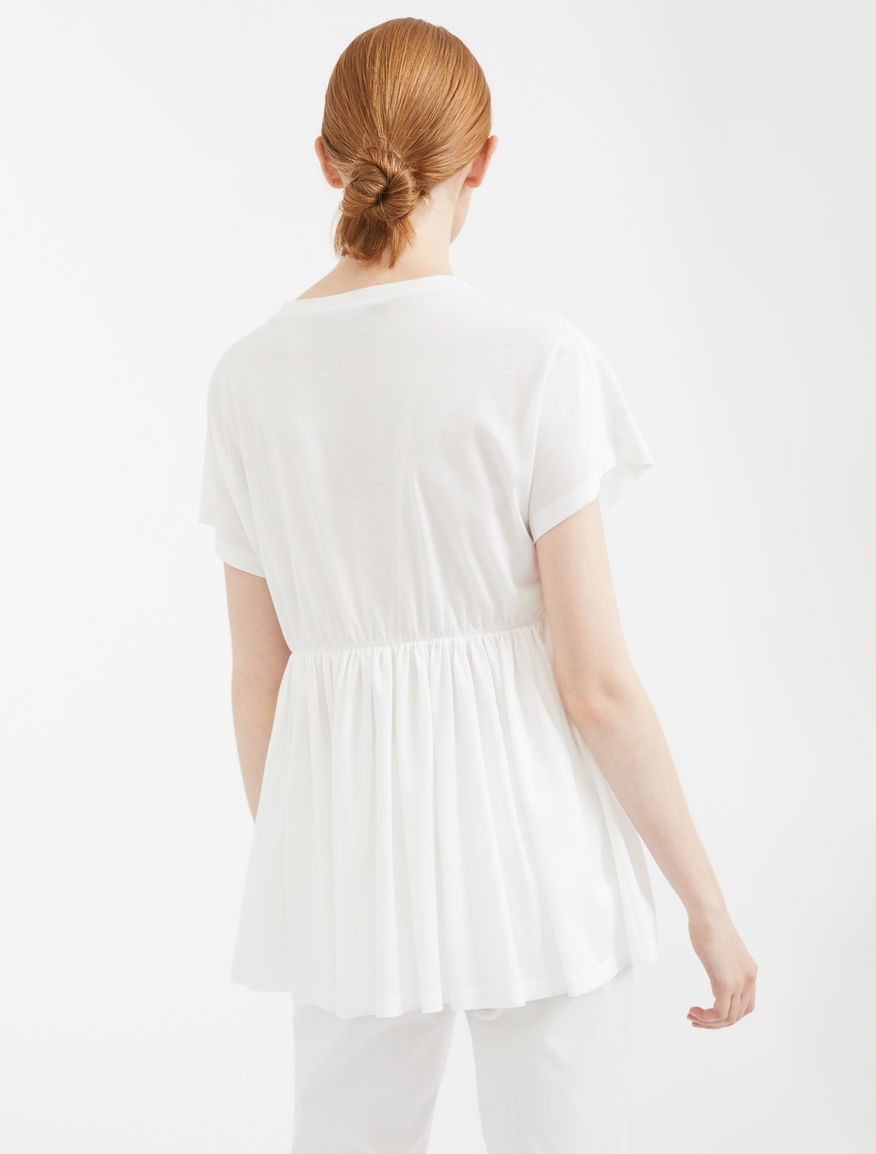 Embroidered cotton jersey T-shirt Weekend Maxmara Embroidered cotton jersey T-shirt Weekend Maxmara