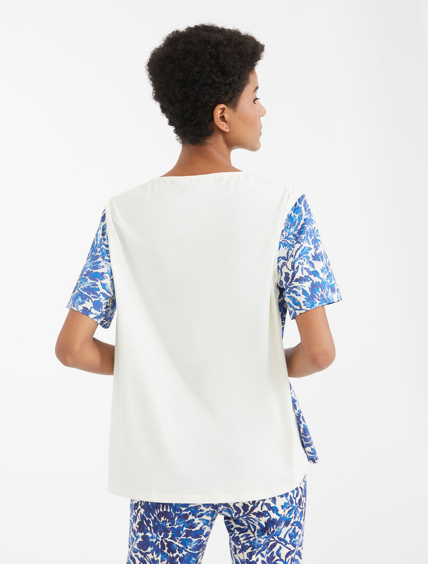 Jersey and cotton poplin T-shirt Weekend Maxmara Jersey and cotton poplin T-shirt Weekend Maxmara