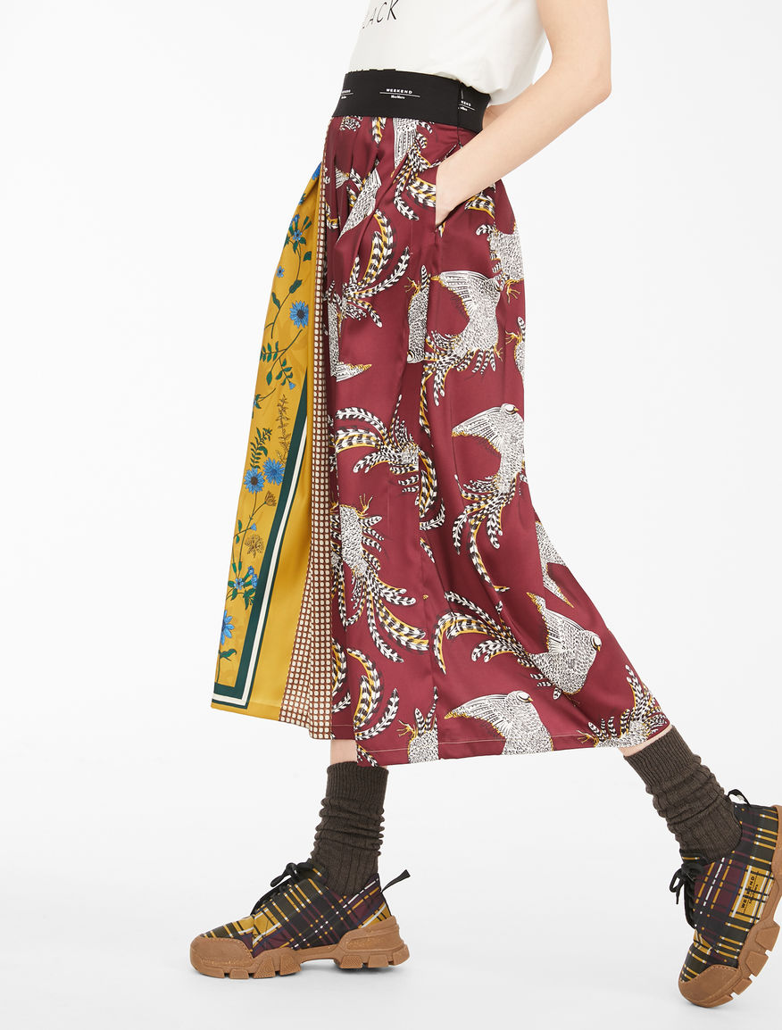 Printed twill skirt Weekend Maxmara Printed twill skirt Weekend Maxmara