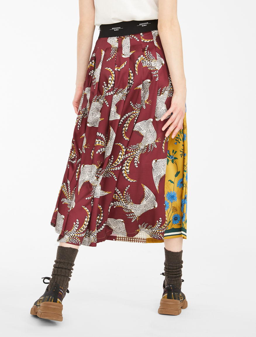 Printed twill skirt Weekend Maxmara Printed twill skirt Weekend Maxmara
