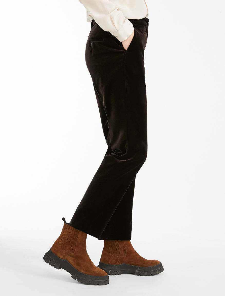 Cotton velvet trousers Weekend Maxmara Cotton velvet trousers Weekend Maxmara