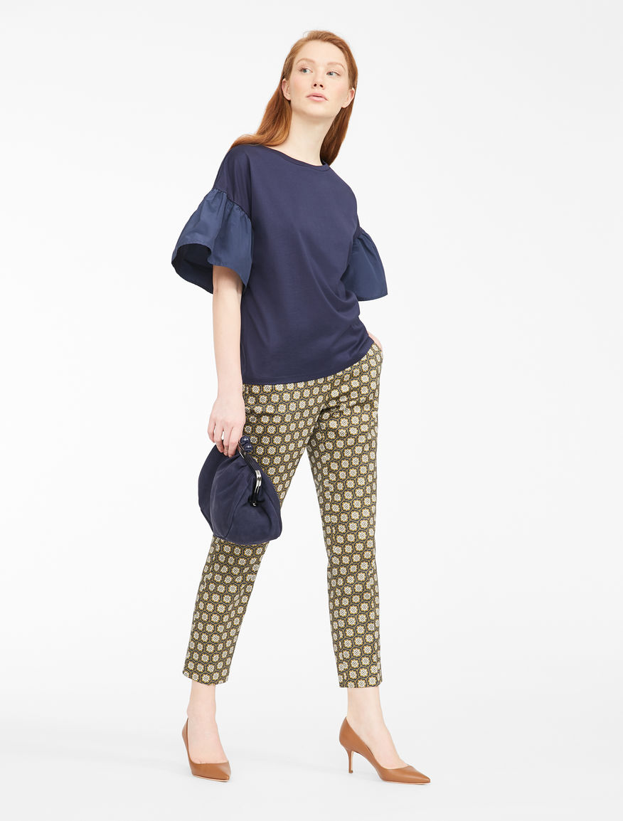 Cotton satin trousers Weekend Maxmara Cotton satin trousers Weekend Maxmara