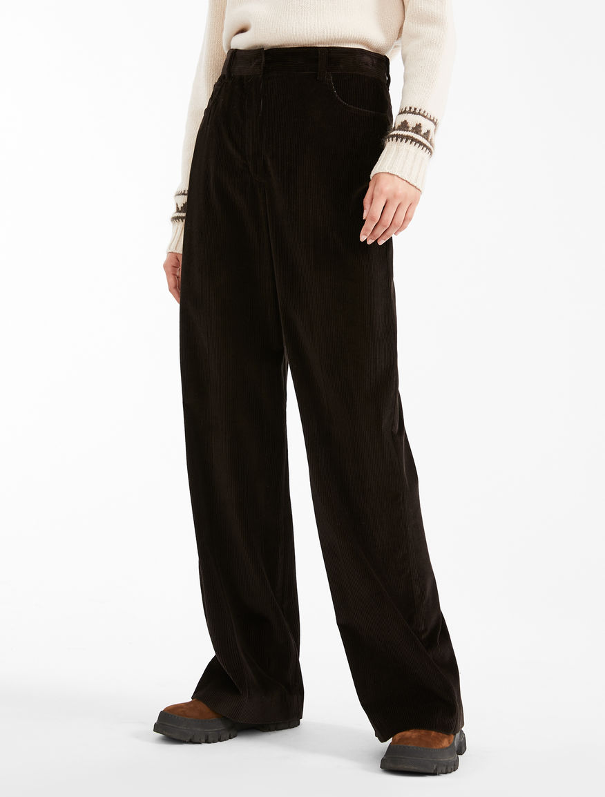 Cotton corduroy trousers Weekend Maxmara Cotton corduroy trousers Weekend Maxmara