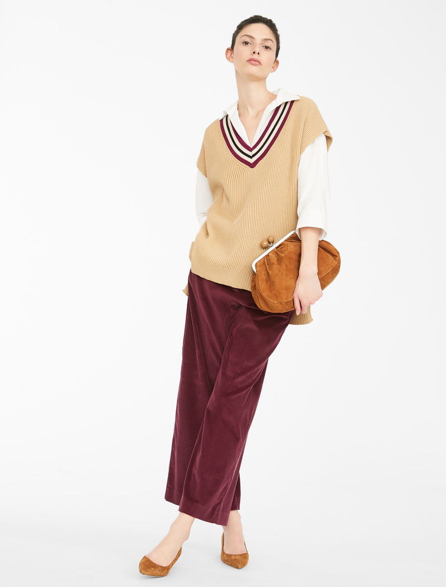 Wool and cotton cordelet gilet Weekend Maxmara Wool and cotton cordelet gilet Weekend Maxmara