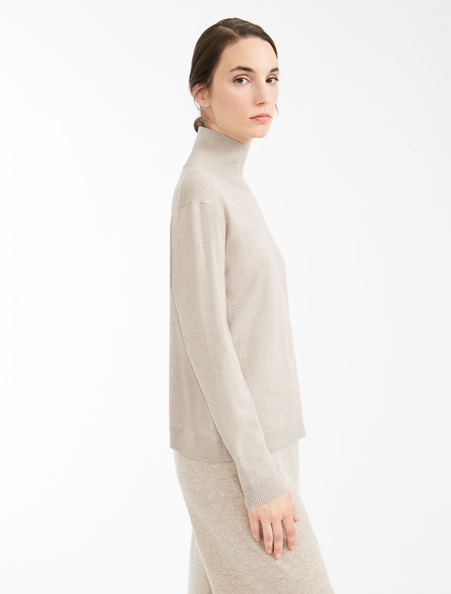 Silk and wool yarn polo neck jumper Weekend Maxmara Silk and wool yarn polo neck jumper Weekend Maxmara