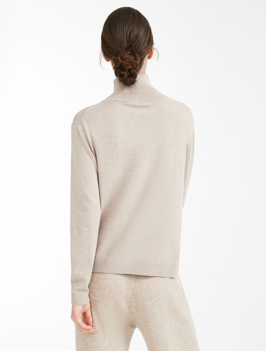 Silk and wool yarn polo neck jumper Weekend Maxmara Silk and wool yarn polo neck jumper Weekend Maxmara