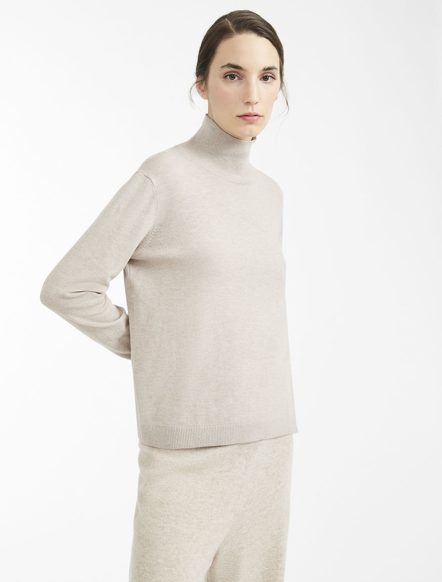 Silk and wool yarn polo neck jumper Weekend Maxmara Silk and wool yarn polo neck jumper Weekend Maxmara