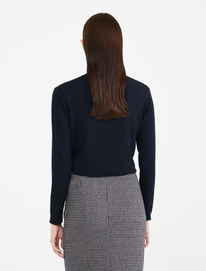 Silk and wool yarn polo neck jumper Weekend Maxmara Silk and wool yarn polo neck jumper Weekend Maxmara