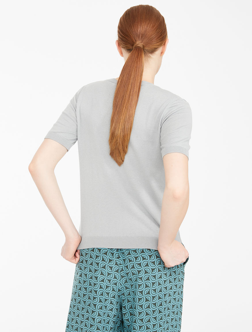 Cotton and silk yarn T-shirt Weekend Maxmara Cotton and silk yarn T-shirt Weekend Maxmara