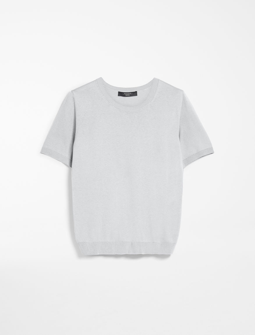 Cotton and silk yarn T-shirt Weekend Maxmara Cotton and silk yarn T-shirt Weekend Maxmara
