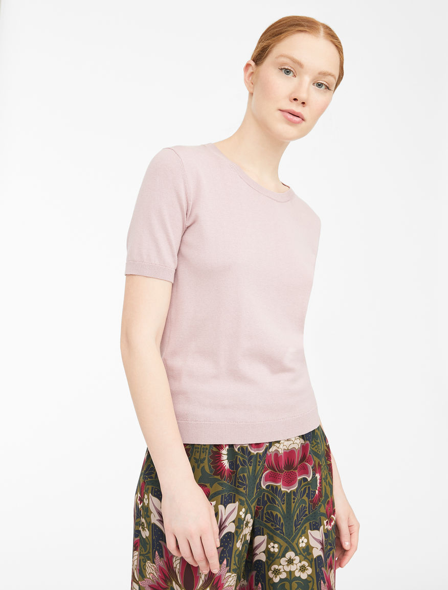 Cotton and silk yarn T-shirt Weekend Maxmara Cotton and silk yarn T-shirt Weekend Maxmara