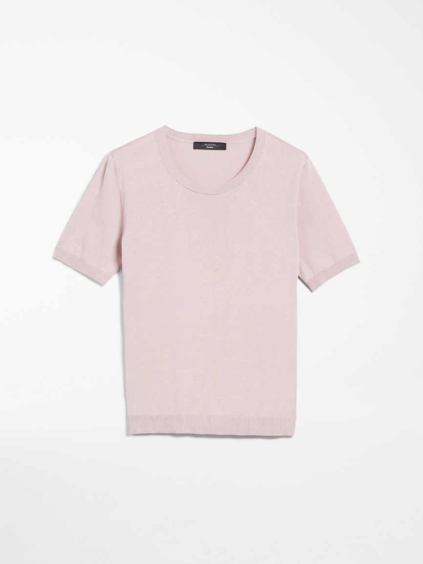 Cotton and silk yarn T-shirt Weekend Maxmara Cotton and silk yarn T-shirt Weekend Maxmara