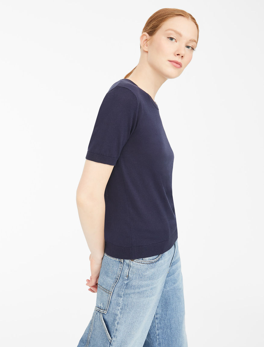 Cotton and silk yarn T-shirt Weekend Maxmara Cotton and silk yarn T-shirt Weekend Maxmara
