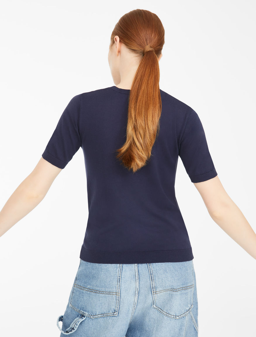Cotton and silk yarn T-shirt Weekend Maxmara Cotton and silk yarn T-shirt Weekend Maxmara