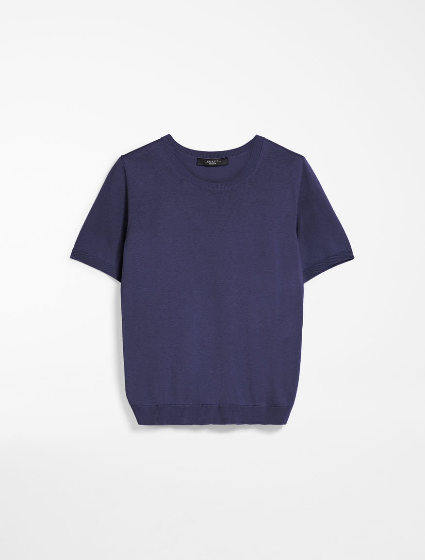 Cotton and silk yarn T-shirt Weekend Maxmara Cotton and silk yarn T-shirt Weekend Maxmara