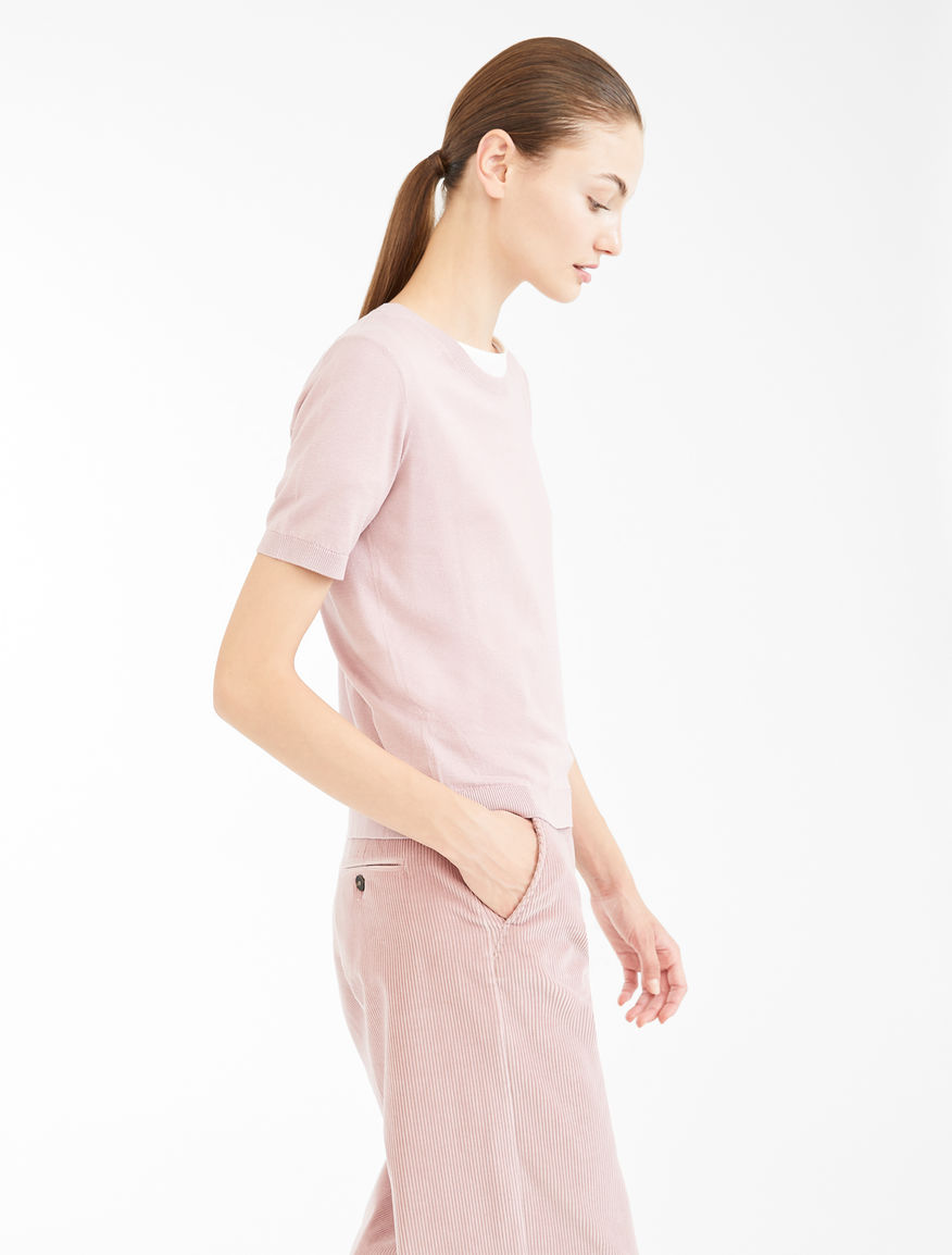 Cotton and silk yarn T-shirt Weekend Maxmara Cotton and silk yarn T-shirt Weekend Maxmara