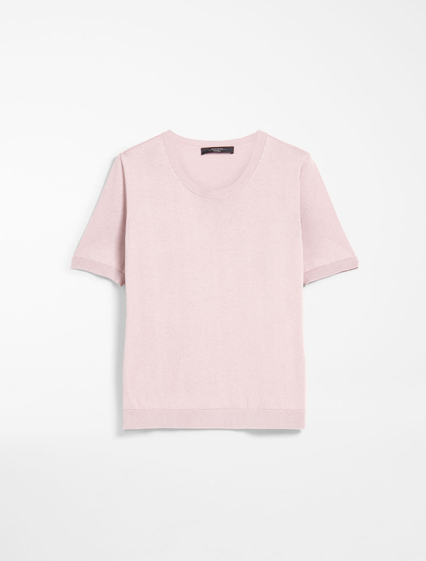 Cotton and silk yarn T-shirt Weekend Maxmara Cotton and silk yarn T-shirt Weekend Maxmara
