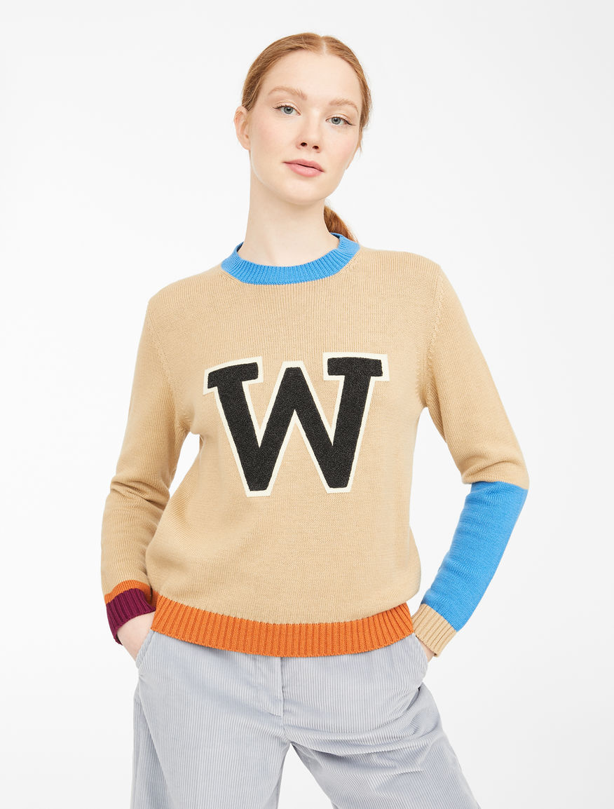 Maglia in cordonetto di cotone e lana Weekend Maxmara Maglia in cordonetto di cotone e lana Weekend Maxmara