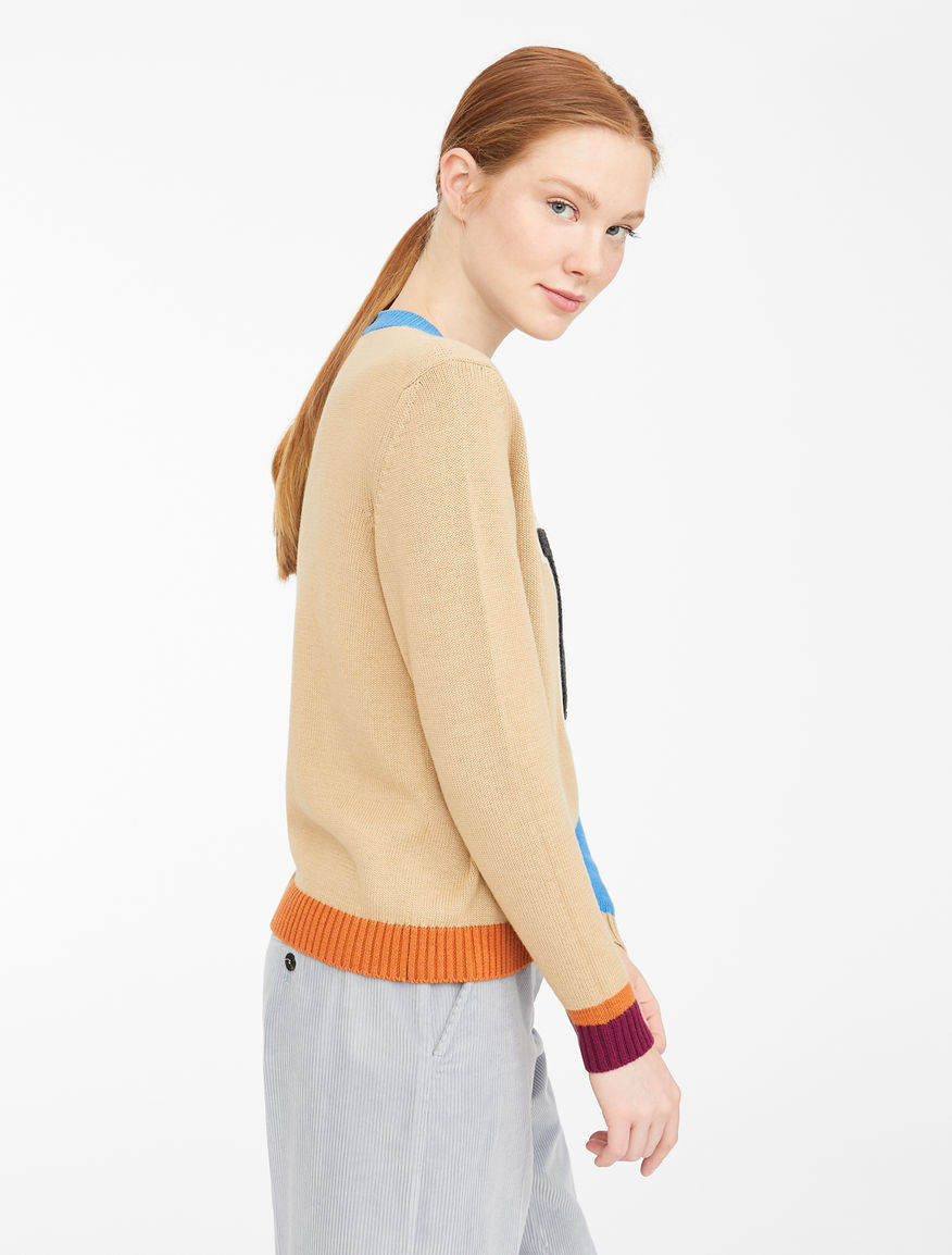 Maglia in cordonetto di cotone e lana Weekend Maxmara Maglia in cordonetto di cotone e lana Weekend Maxmara