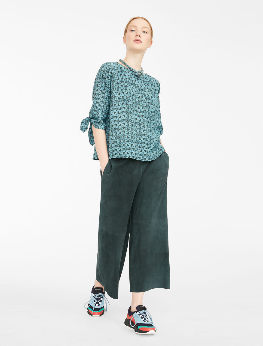 Suede leather trousers Weekend Maxmara Suede leather trousers Weekend Maxmara
