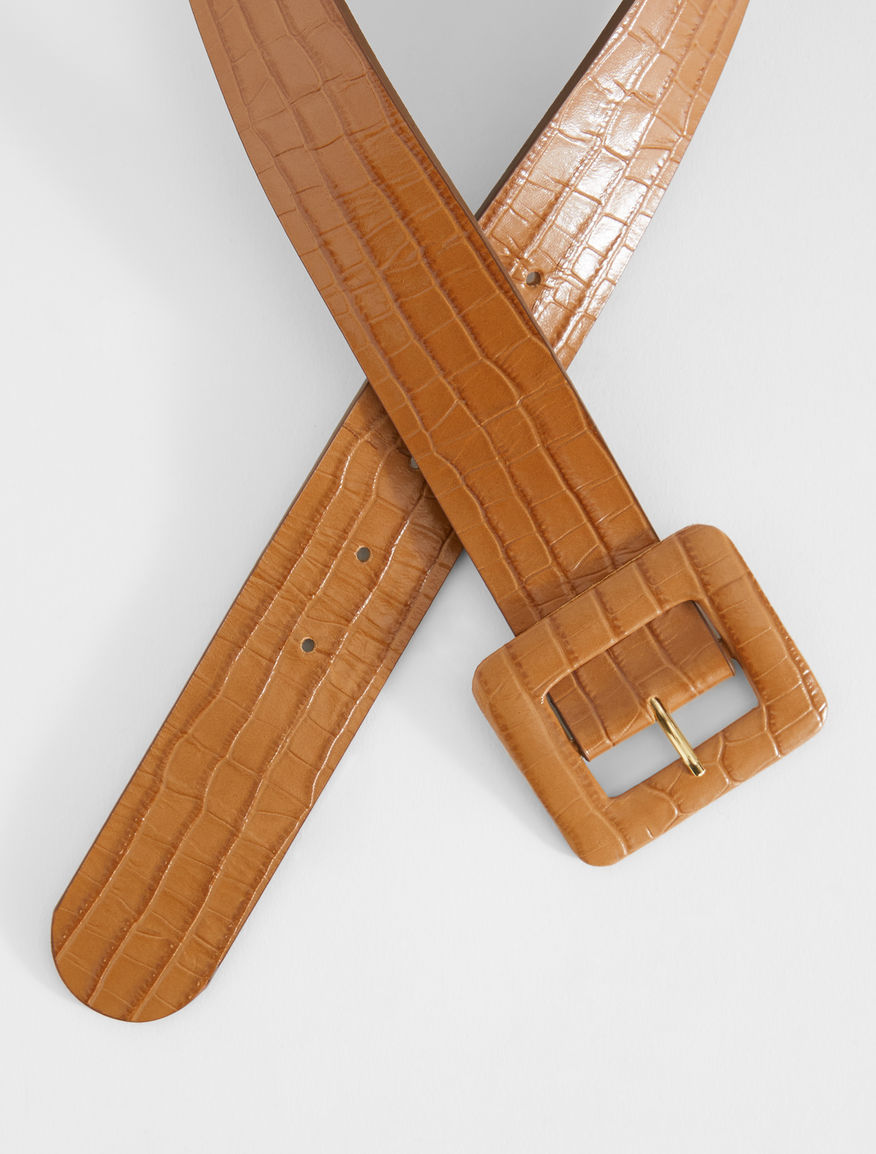 Croc print leather belt Weekend Maxmara Croc print leather belt Weekend Maxmara