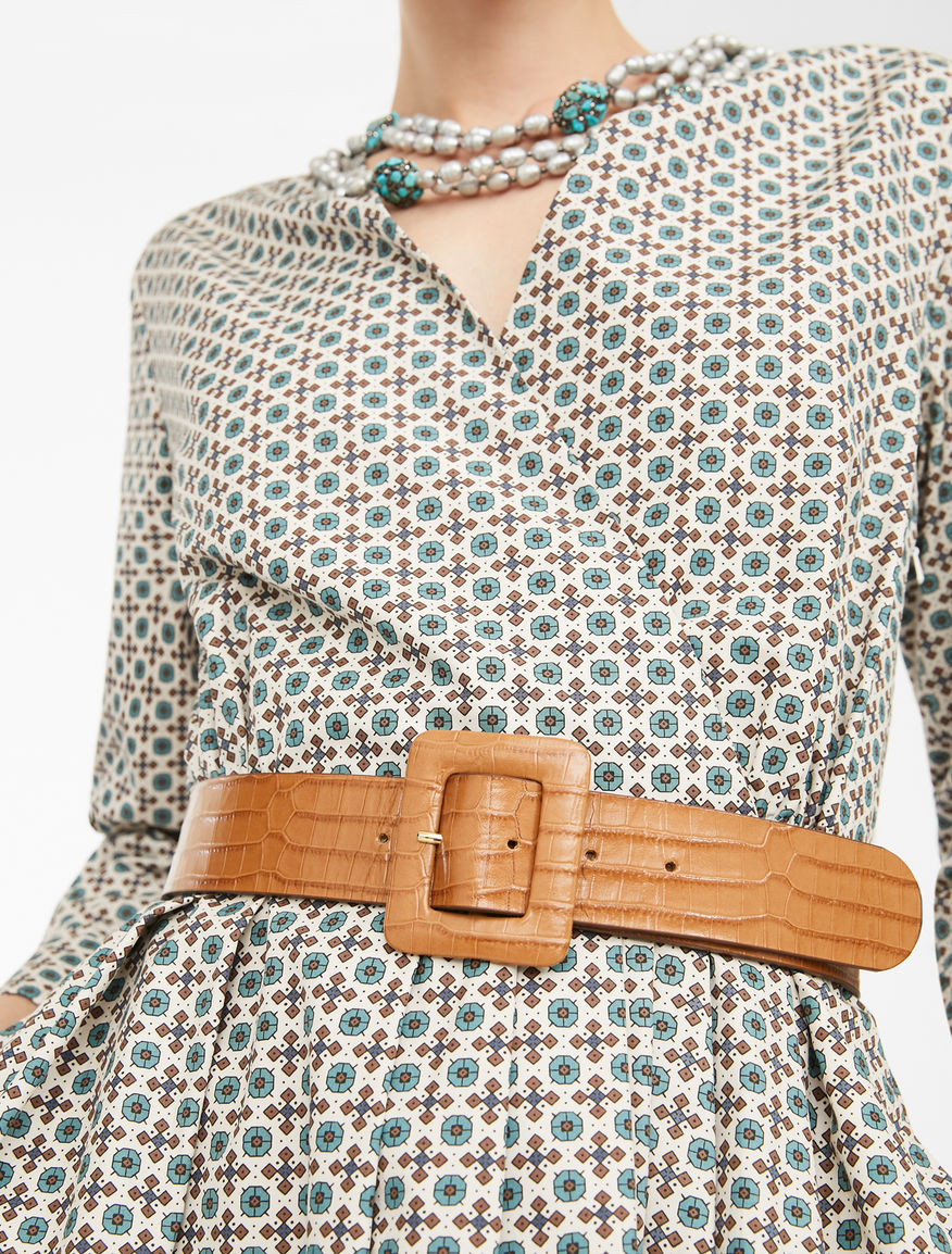 Croc print leather belt Weekend Maxmara Croc print leather belt Weekend Maxmara