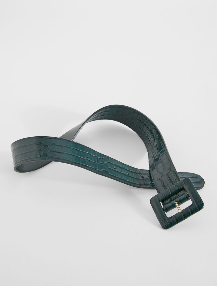 Croc print leather belt Weekend Maxmara Croc print leather belt Weekend Maxmara