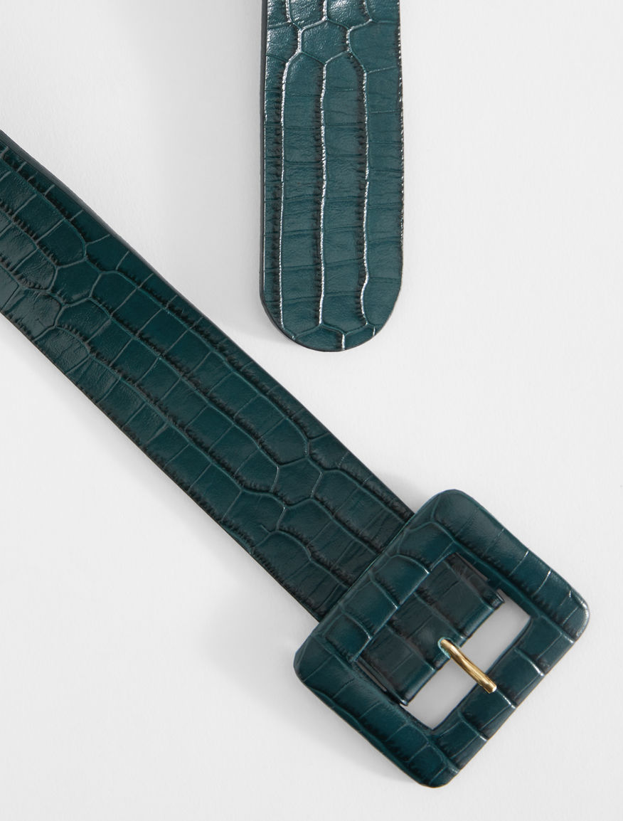 Croc print leather belt Weekend Maxmara Croc print leather belt Weekend Maxmara