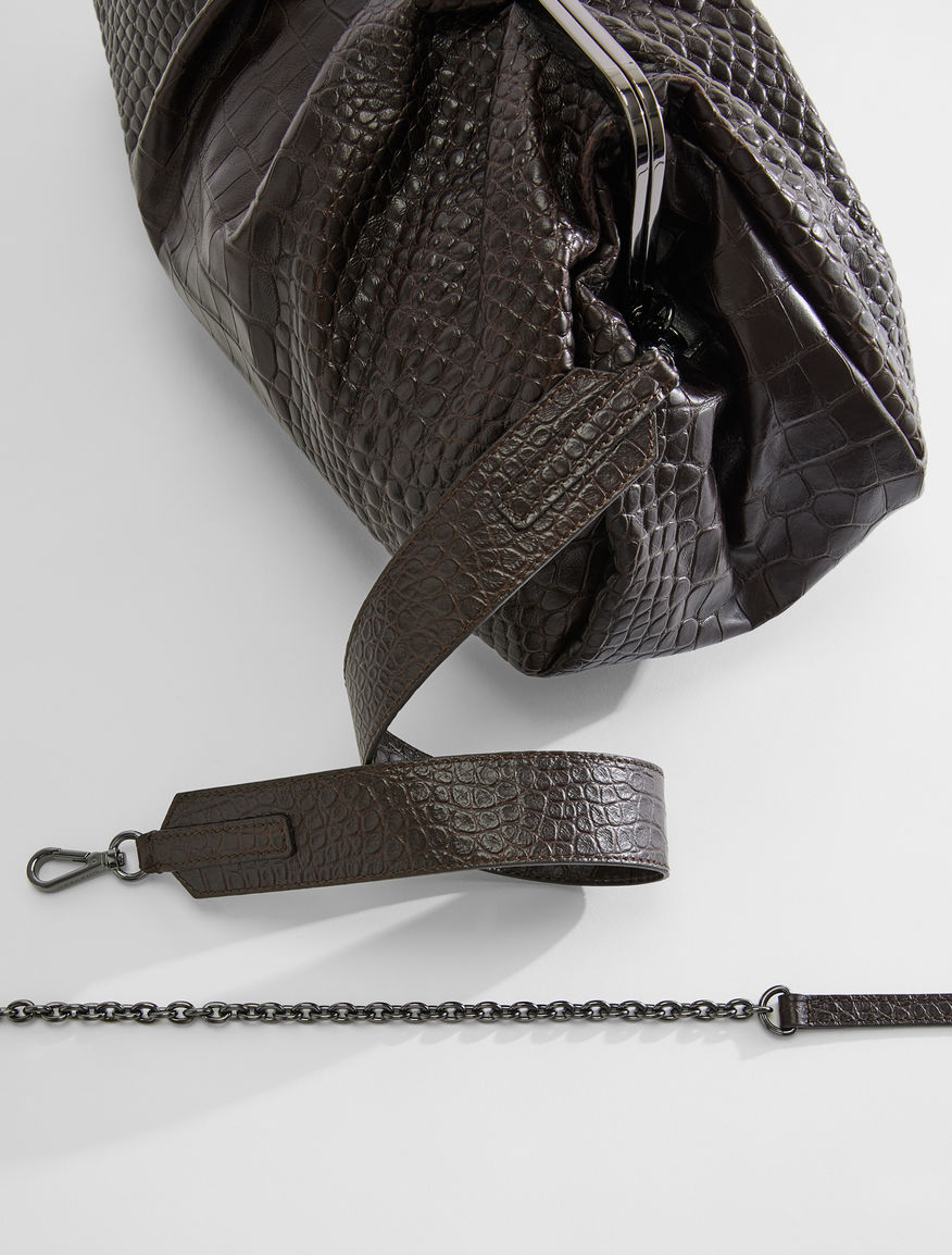 Large croc-print leather Pasticcino Bag Weekend Maxmara Large croc-print leather Pasticcino Bag Weekend Maxmara