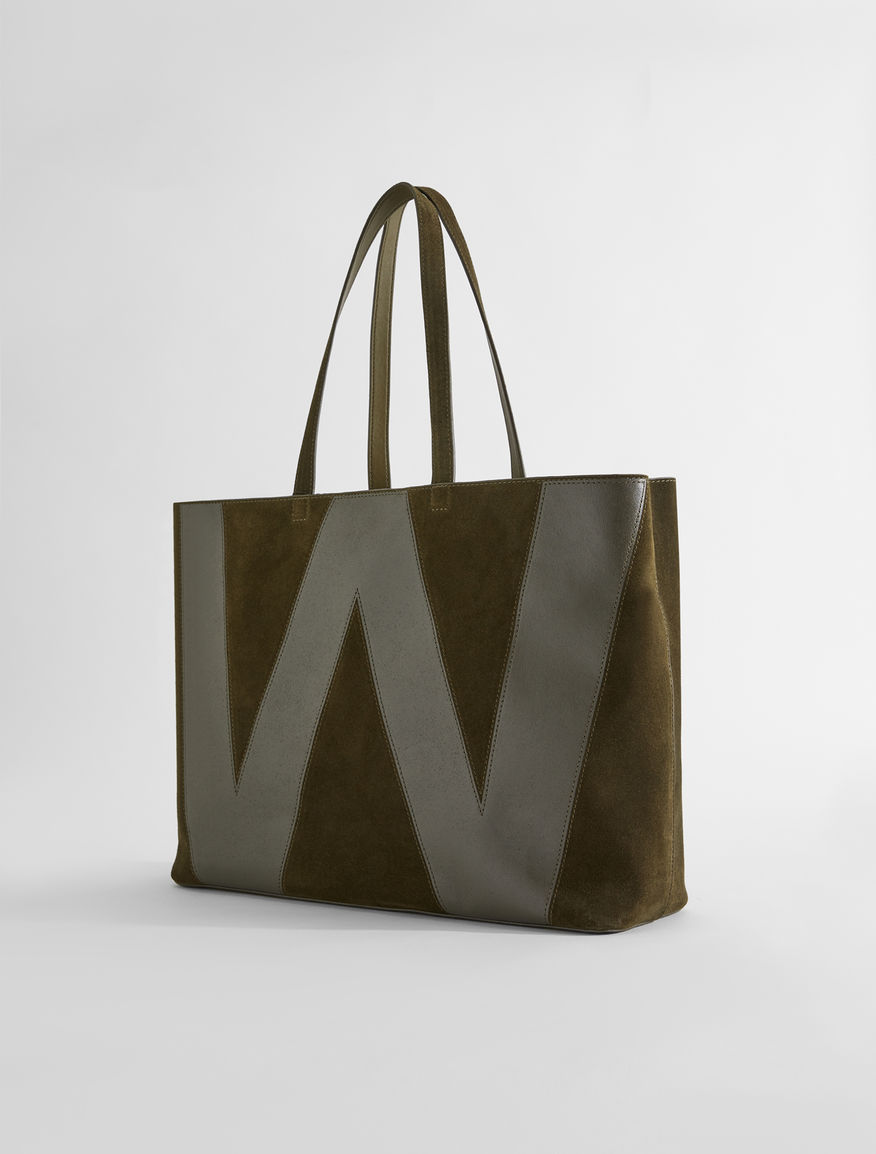 Suede leather shopper bag Weekend Maxmara Suede leather shopper bag Weekend Maxmara