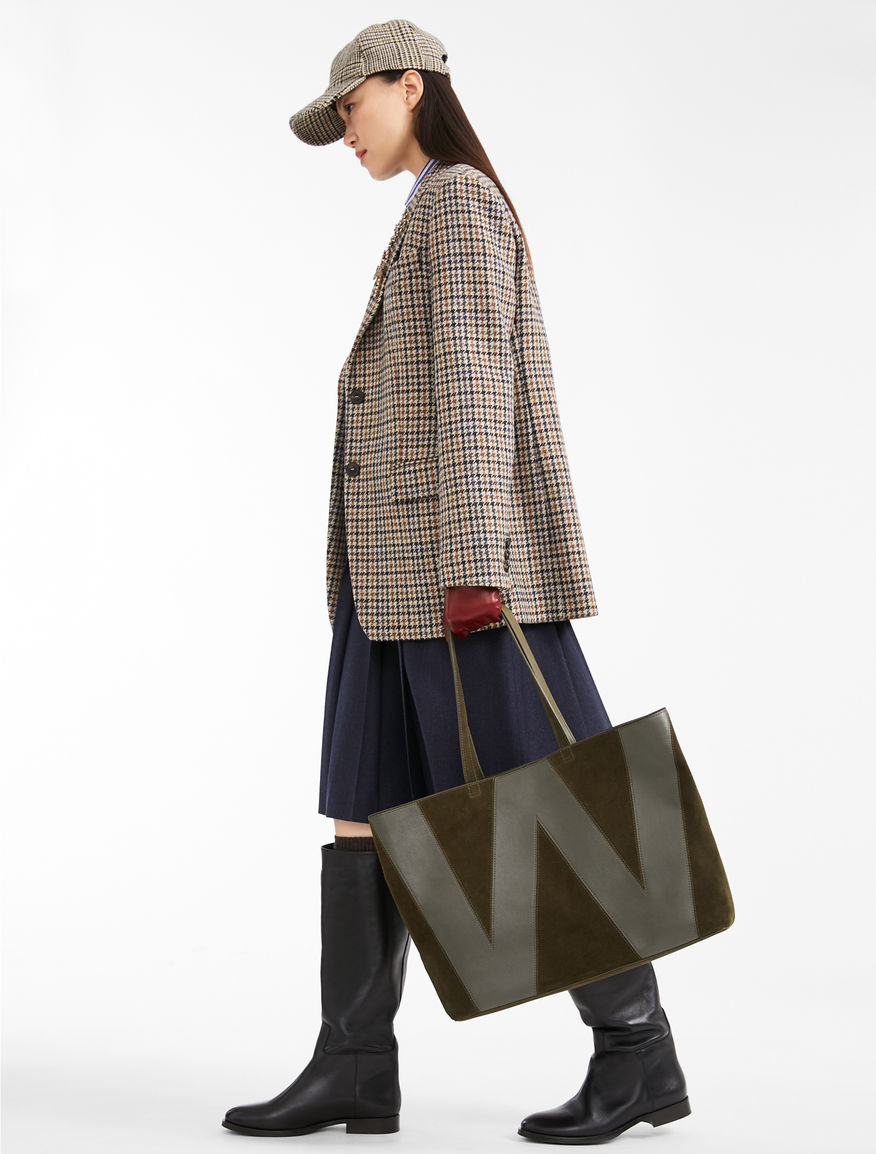 Suede leather shopper bag Weekend Maxmara Suede leather shopper bag Weekend Maxmara