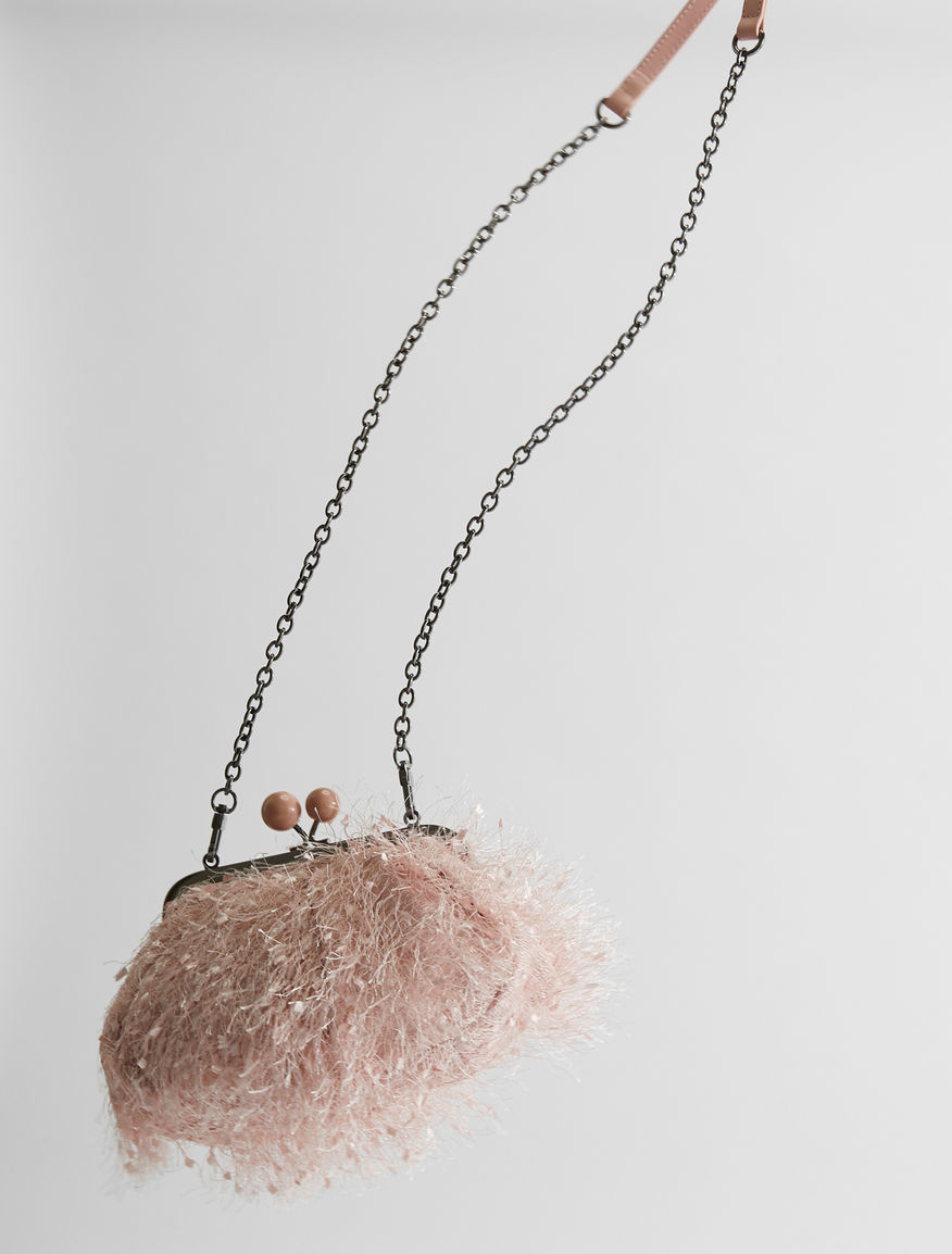 Small feather-effect canvas Pasticcino Bag Weekend Maxmara Small feather-effect canvas Pasticcino Bag Weekend Maxmara