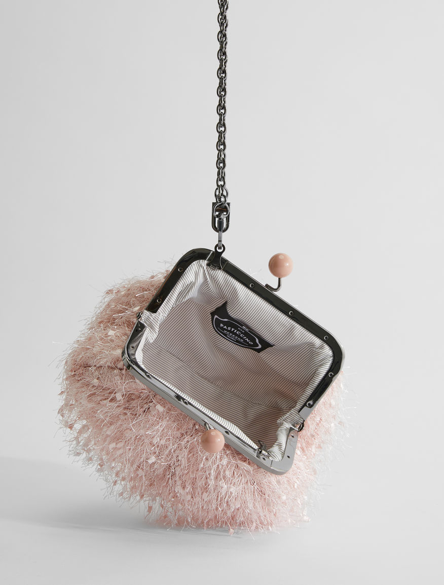 Small feather-effect canvas Pasticcino Bag Weekend Maxmara Small feather-effect canvas Pasticcino Bag Weekend Maxmara