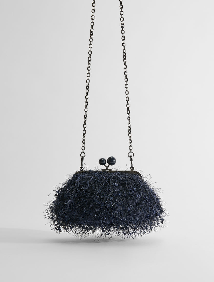 Small feather-effect canvas Pasticcino Bag Weekend Maxmara Small feather-effect canvas Pasticcino Bag Weekend Maxmara