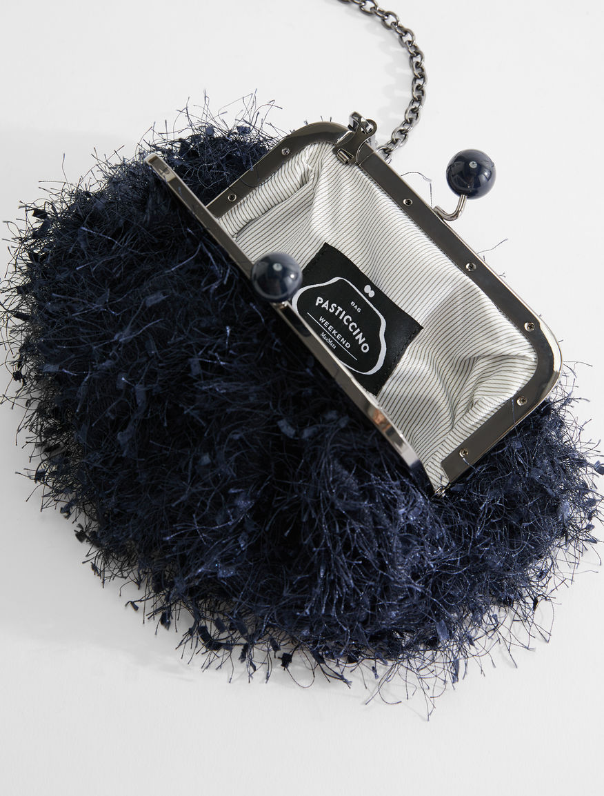 Small feather-effect canvas Pasticcino Bag Weekend Maxmara Small feather-effect canvas Pasticcino Bag Weekend Maxmara