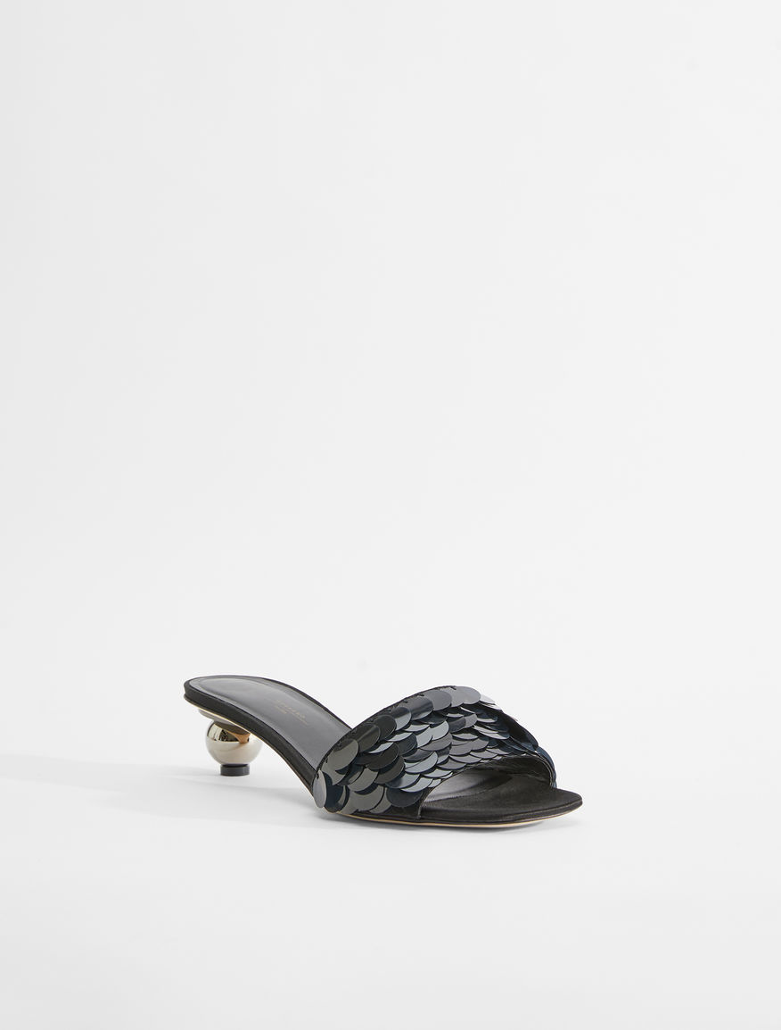 Embroidered satin mules Weekend Maxmara Embroidered satin mules Weekend Maxmara