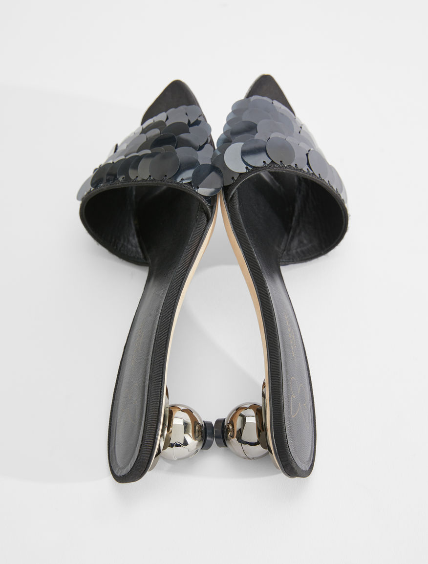Embroidered satin mules Weekend Maxmara Embroidered satin mules Weekend Maxmara