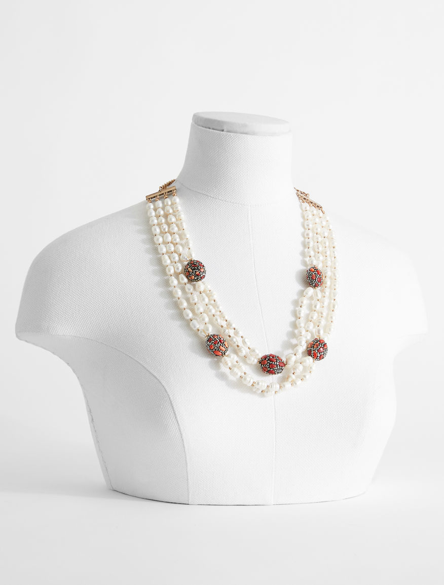 Pearl and rhinestone necklace Weekend Maxmara Pearl and rhinestone necklace Weekend Maxmara