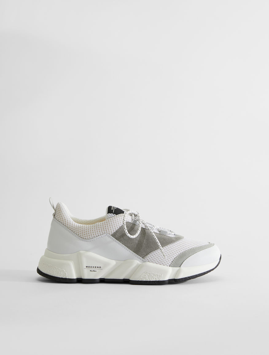 Leather and mesh lace-up trainers Weekend Maxmara Leather and mesh lace-up trainers Weekend Maxmara