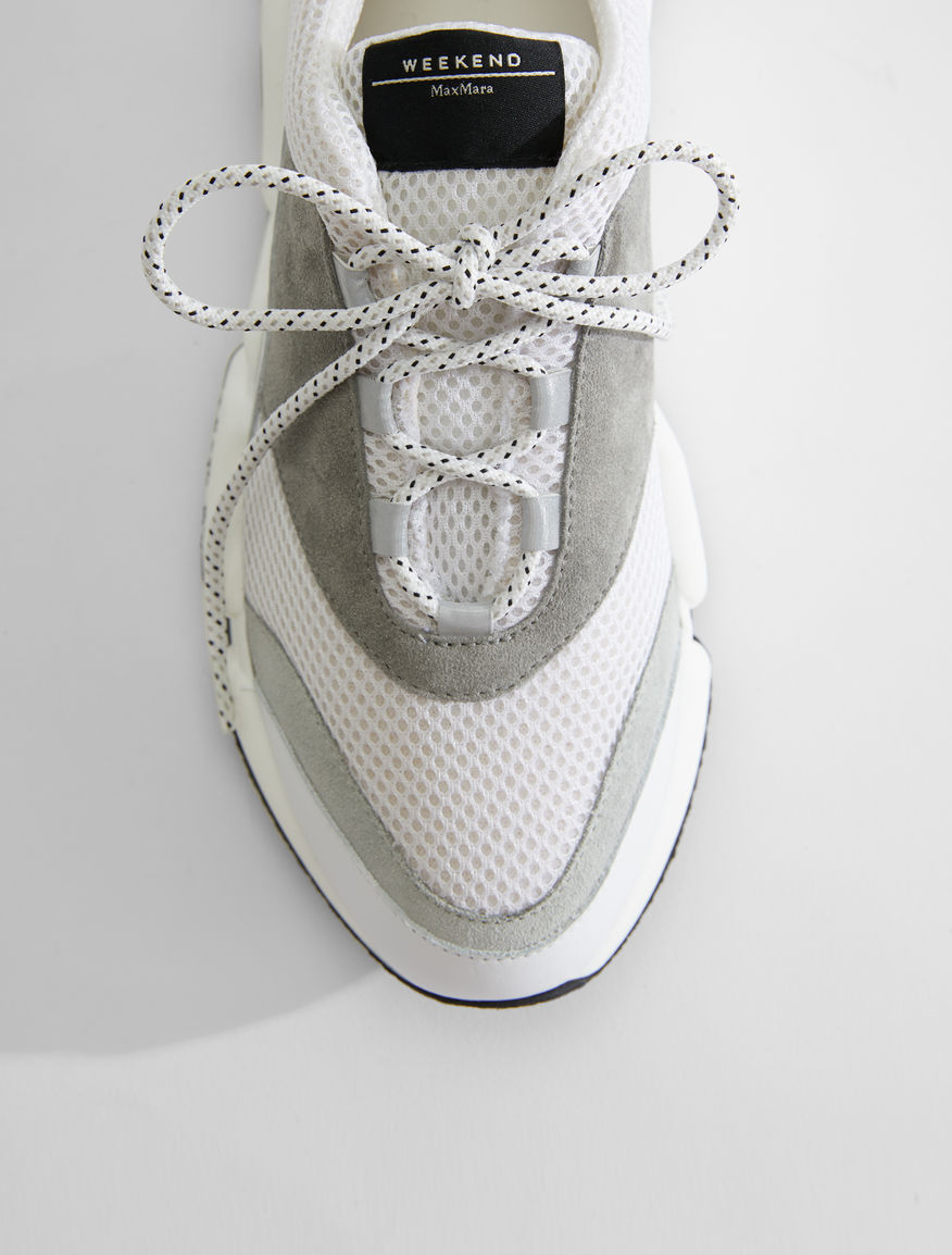 Leather and mesh lace-up trainers Weekend Maxmara Leather and mesh lace-up trainers Weekend Maxmara