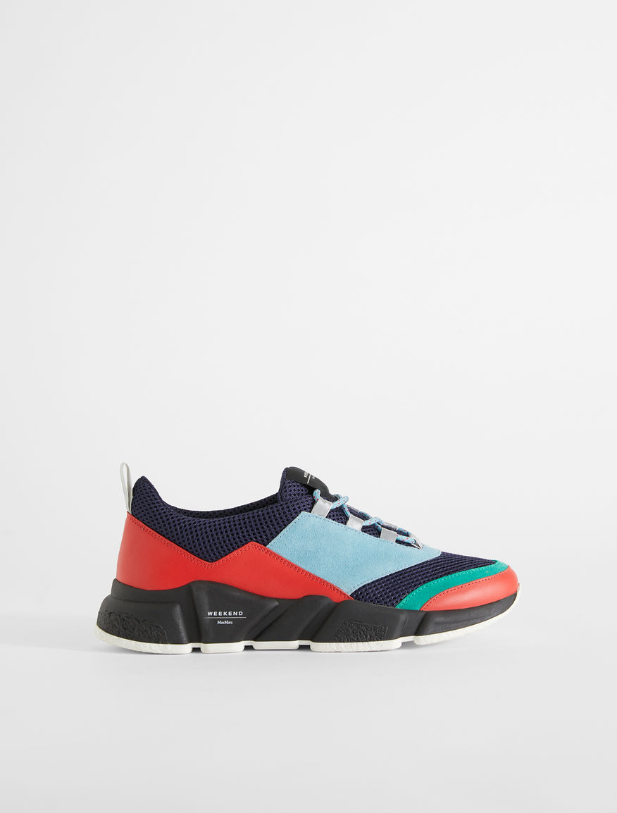 Leather and mesh lace-up trainers Weekend Maxmara Leather and mesh lace-up trainers Weekend Maxmara