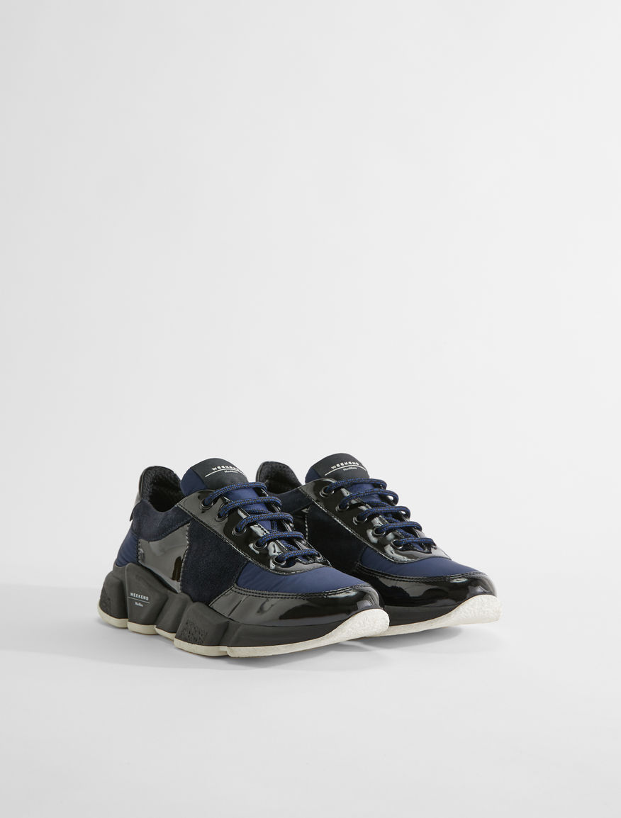 Leather and mesh lace-up trainers Weekend Maxmara Leather and mesh lace-up trainers Weekend Maxmara