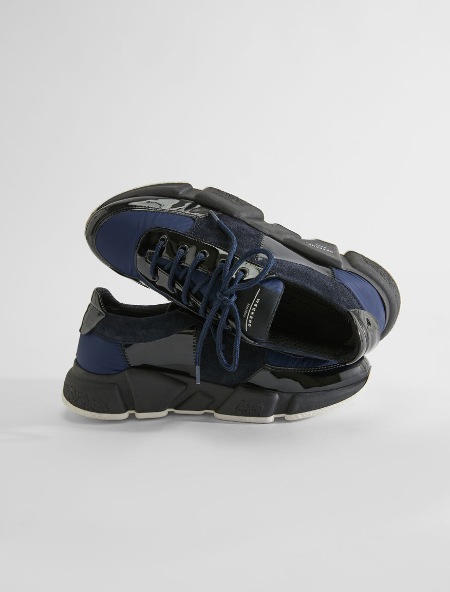 Leather and mesh lace-up trainers Weekend Maxmara Leather and mesh lace-up trainers Weekend Maxmara