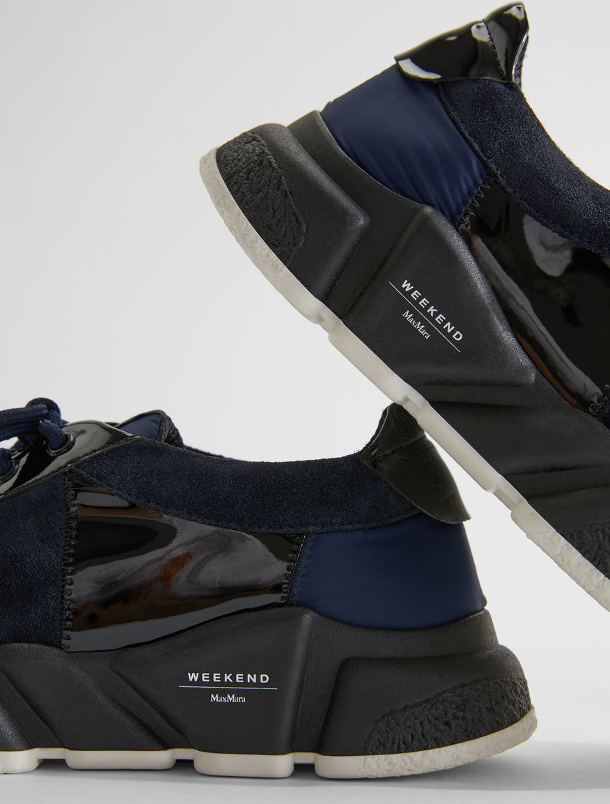 Leather and mesh lace-up trainers Weekend Maxmara Leather and mesh lace-up trainers Weekend Maxmara