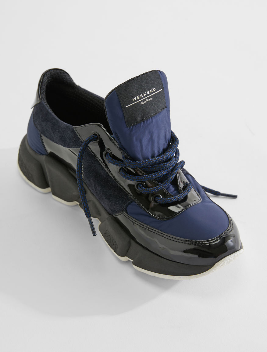 Leather and mesh lace-up trainers Weekend Maxmara Leather and mesh lace-up trainers Weekend Maxmara